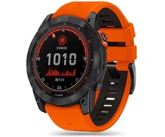 Apyrankė Garmin Fenix 3 / 5X / 3HR / 5X Plus / 6X / 6X Pro / 7X Tech-Protect IconBand oranžinės ir juodos spalvos