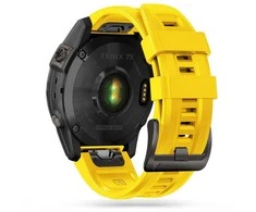 Išmaniojo laikrodžio Garmin Fenix 5/6/6Pro/7 dirželis, Geltonos spalvos