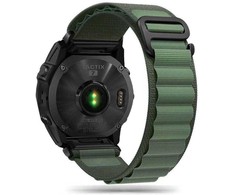 Apyrankė Garmin Fenix 5 / 6 / 6 Pro / 7 Tech-Protect Nylon Pro žalios spalvos