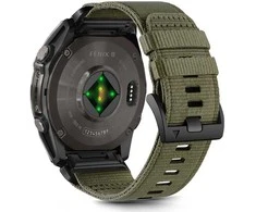 Apyrankė Garmin Fenix 5X / 5X Plus / 6X / 6X Pro / 7X / 8 (51mm) Tech-Protect Nylon Classic Olive Žalias