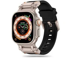 Apyrankė laikrodžiui Apple Watch 4 / 5 / 6 / 7 / 8 / 9 / SE / Ultra 1/2 (44 / 45 / 49 mm) Tech-Protect Delta Pro juodos spalvos-titanium