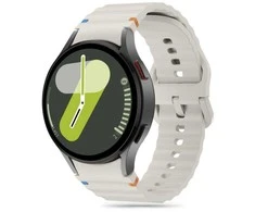 Apyrankė Samsung Galaxy Watch 4 / 5 / 5 PRO / 6 / 7 / FE Tech-Protect silikoninė Sport Starlight creamy