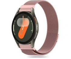 Apyrankė Samsung Galaxy Watch 4 / 5 / 5 PRO / 6 / 7 / FE Tech-Protect Milaneseband aukso ir rožinės spalvos