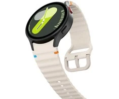 Apyrankė Samsung Galaxy Watch 4 / 5 / 5 PRO / 6 / 7 / FE Tech-Protect silikoninė Sport Starlight creamy