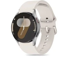 Apyrankė Samsung Galaxy Watch 4 / 5 / 5 PRO / 6 / 7 / FE Tech-Protect silikoninė Starlight kreminės spalvos