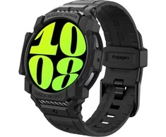 Spigen Rugged Armor Pro – Strap + Case for Samsung Galaxy Watch 7 40 mm (Matte Juodas)