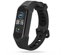 Išmaniosios apyrankės Xiaomi Mi Band 5/6/7 dirželis, Juodos spalvos
