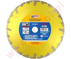 Art-Pol DEIMANTINIS DISKAS 230 x 22,2 mm SEGMENTUOTAS GREITAS IR GILUS PJOVIMAS /AR