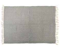 Articasa Arti Casa - medvilninis rombo formos rašto apklotas 130x170 cm (mėlyna / balta)