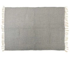 Articasa Arti Casa - medvilninis rombo formos rašto apklotas 130x170 cm (mėlyna / balta)