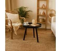 Articasa Arti Casa - Round Coffee Table for Living Room 40x36 cm (Juodas)