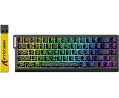ARTISAN ATTACK SHARK X68 HE Žaidimų Klaviatūra | Juodas Contours, Magnetic Switch