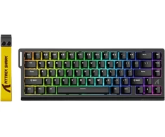 ARTISAN ATTACK SHARK X68 HE Žaidimų Klaviatūra | Juodas, Magnetic Switch