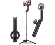 Spigen S570W MagSafe Bluetooth Selfie Stick Tripod – Išmanusis telefonas stand / selfie stick holder Juodas