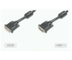ASSMANN DVI-D extension kabelis, DVI(24+1), 2x ferrite, M/F, 7.5m, DVI-D DUAL link, AK-110005