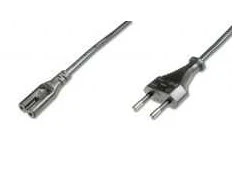 ASSMANN Power Cable Euro8-C7 1.8m, Juodas, H03VVH2-F2G 0.75qmm, AK-440114-018-S
