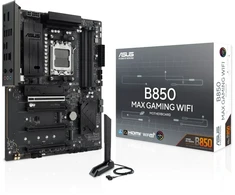 Pagrindinė plokštė ASUS B850 MAX GAMING WIFI ATX motherboard 4xDDR5 1xPCIe 5.0 3xM.2 1xHDMI 1xDisplayPort 4xSATA