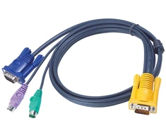 ATEN 2L-5210P KVM kabelis Juoda 10 m