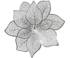 ATMOSPHERA PADĖKLIUKAS FLOWER 152721C SIDABRO D44CM