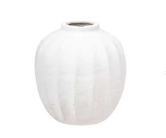 ATMOSPHERA Vaza Amia, H 28 cm, balta