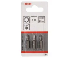 Bosch Torx antgalis T15, l=25mm 3 vnt, Extra Hart