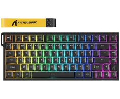 Žaidimų klaviatūra Attack Shark R82HE juoda