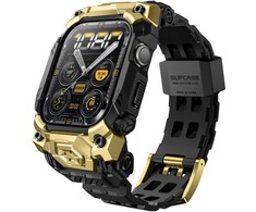 Auksinės spalvos / juoda apyrankė – dėklas Apple Watch 10 (46 mm) laikrodžiui „Supcase UB Ore”
