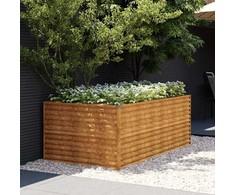 Aukštas sodo lovelis, 196x100x69cm, Corten plienas