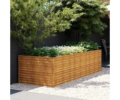 Aukštas sodo lovelis, 290x100x69cm, Corten plienas