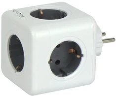 Aura Line Tinklo šakotuvas 5 lizdų, su įžeminimu, CUBE, 16A 3680W