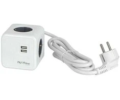 Aura_Line Buitinis ilgintuvas AURA LINE, 4 vt., 2USB C, 1,5m