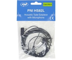 Ausinės su mikrofonu ir akustiniu vamzdeliu PNI HS82L su 2 kontaktų PNI-K kištuku