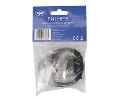 Ausinės su mikrofonu PNI HF15 su 1 kaiščio 3.5mm jungtimi GSM radijo stotims