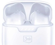 Ausinės TWS 3MK Movepods Bluetooth 5.4 baltos spalvos