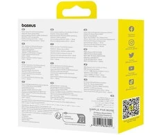 Belaidės ausinės Baseus Bowie WM02 TWS Bluetooth 5.0 OS - Baltos