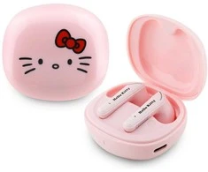 Ausinės TWS Hello Kitty O Glossy Finish rožinės spalvos