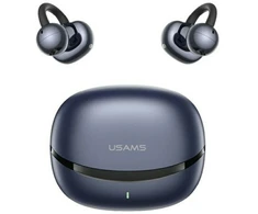 Ausinės TWS USAMS R03 Echo Clip-on Bluetooth 6.0 belaidės mėlynos spalvos