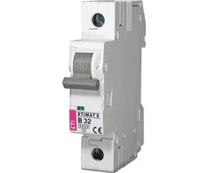 Automatinis jungiklis ETIMAT 10, 1P, C, 20A, 10kA