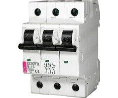Automatinis jungiklis ETIMAT 10, 3P, C, 10A, 10kA