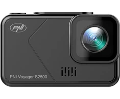 Automobilinė vaizdo registravimo kamera PNI Voyager S2500 WiFi, 4K UHD, 2 colių ekranas, ciklinis įrašymas, parkavimo stebėjimas, judesio aptikimas, vaizdo ir garso įrašymas, 12V/24V maitinimo šaltinis