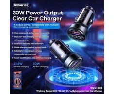 Automobilinis įkroviklis REMAX RCC338 30W PD+QC Cyberpunk, greitas