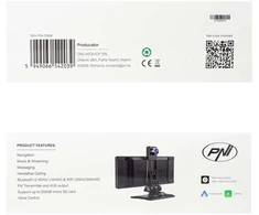 Automobilinis monitorius su DVR PNI D1026 10.26 colio DVR, belaidis Carplay, navigacija, muzika, laisvų rankų įranga, „Bluetooth“, FM siųstuvas