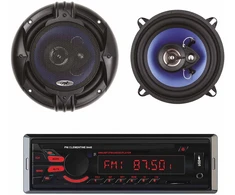Automobilinis MP3 grotuvas PNI Clementine 8440 4x45W + koaksialiniai automobiliniai garsiakalbiai PNI HiFi650, 120W, 16.5 cm