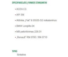 Automobilio variklio tepalas Castrol Magnatec C3, 5W-40, 1 l