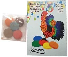 Aveka Kiaušinių dažai, 5 spalvos, tabletės