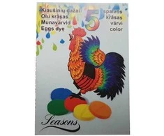 Aveka Kiaušinių dažai, 5 spalvos, tabletės