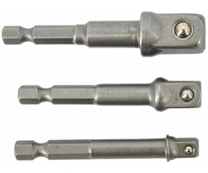 AW-Tools AWTOOLS ADAPTERY DO NASADEK HEX 3 vnt.. 1/4``-3/8``-1/2``