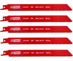 AW-Tools AWTOOLS BiM PJŪKLELIS SLUOKSNINIAM PJŪKLUI 200mm 18 TPI /5vnt /METALUI
