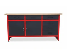 AW-Tools AWTOOLS DIRBTUVIŲ STALAS 6 STALČIAI 160x60x85cm
