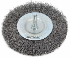AW-Tools AWTOOLS DISKINIS ŠEPETYS SU KOTELIU 115mm, GOFRUOTA VIELA